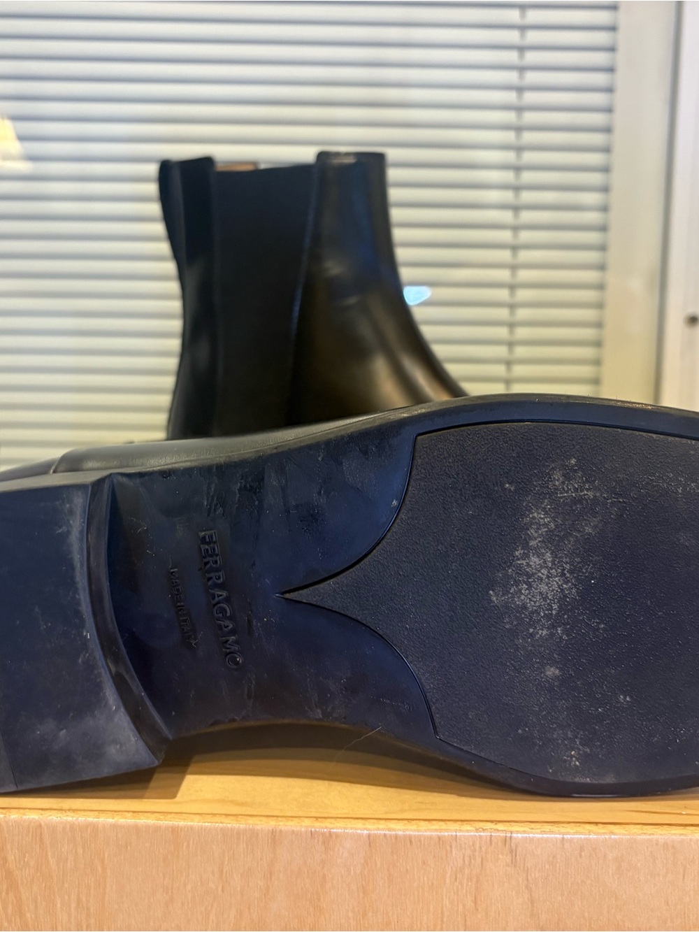Salvatore Ferragamo Black Leather Chukka Boots - Picture 5 of 6